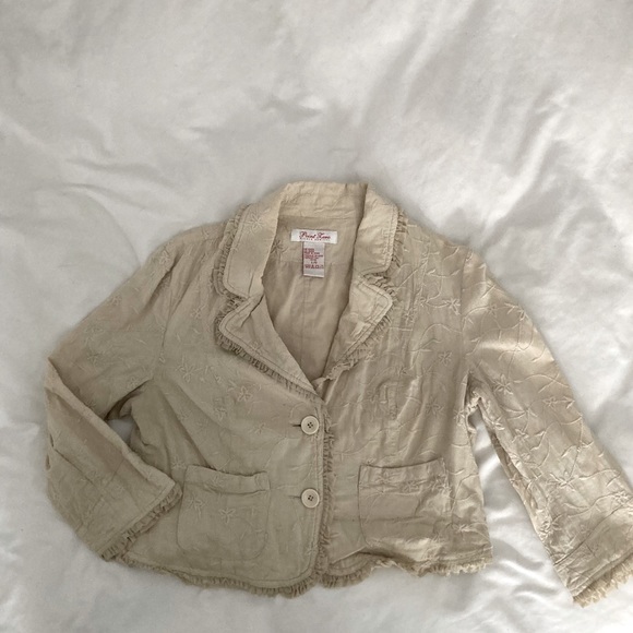Point zero cream summer jacket size large - Picture 1 of 6
